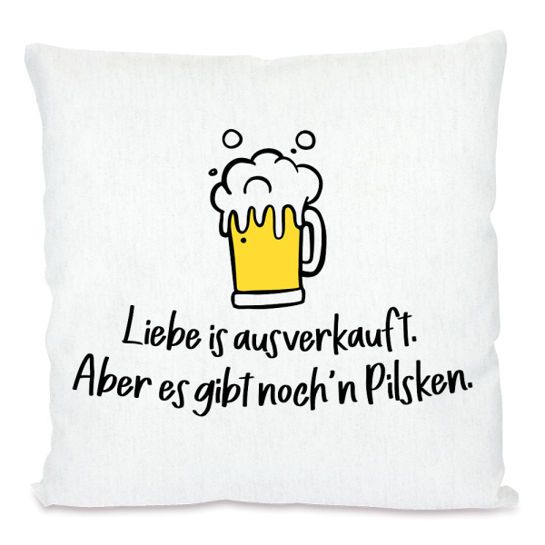 Bild: Kissen mit lustigem Spruch Ruhrpott Liebe - Geschenk