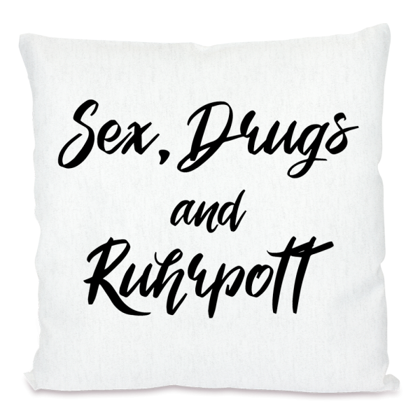 Bild: Kissen mit lustigem Spruch Ruhrpott - Geschenk