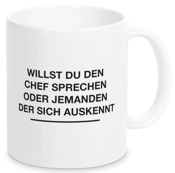 Bild: Tasse mit lustigem Spruch Ruhrpott-Geschenk Chef
