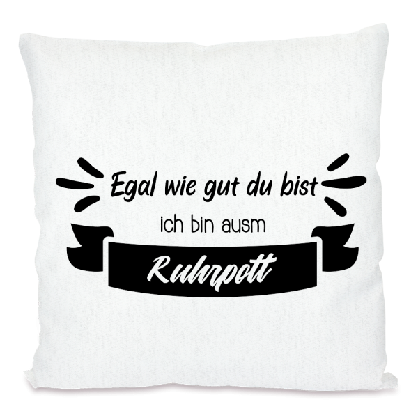 Bild: Kissen mit Spruch Ruhrpott - Geschenk
